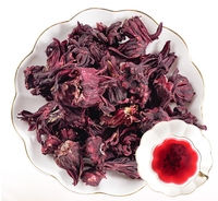 Fleurs entières de roselle séchées naturelles de qualité supérieure, fleurs d'hibiscus séchées, thé aux herbes en vrac