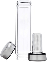 Tasse de voyage en verre Premium, avec Double paroi et infuseur à thé, passoire pour thé et fruits, Premium, gobelet à eau personnalisé, 8-14oz
