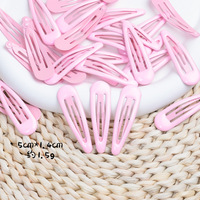 Coréen 5cm pinces à cheveux femme mignon couleur épingle à cheveux goutte d'eau couleur bonbon petite épingle à cheveux fille frange pince cheveux BB épingle Clips