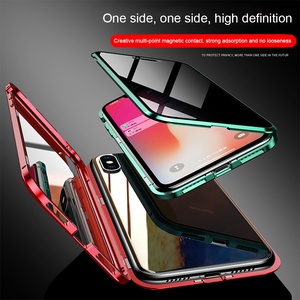 Ốp lưng chống nhìn trộm Eonline New bằng kim loại từ tính cho <span class=keywords><strong>iPhone</strong></span> 15 Plus, mặt kính cường lực hai lớp cho <span class=keywords><strong>iPhone</strong></span> X XR XS Max - Product Image 4