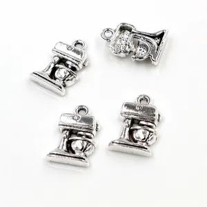 15 adet 16x10mm antik gümüş kaplama kahve makinesi Charms kolye DIY takı yapımı bulgular aksesuarları kolye bilezik