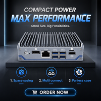 Mini PC Pare-feu Sans Ventilateur Intel Celeron J4125 4 LAN NIC DDR4 SSD Appliance Pare-feu 24x7 Watchdog