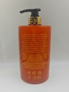 Gel <span class=keywords><strong>de</strong></span> <span class=keywords><strong>Ducha</strong></span> Blanqueador Golden Glow con Cúrcuma, Zanahoria y Alfa Arbutina <span class=keywords><strong>de</strong></span> 1000 ml, Exfoliante, Limpiador Profundo e Hidratante - Product Image 5