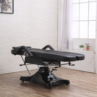 Hicod – lit de tatouage hydraulique rotatif noir, chaise de Piercing de tatouage de beauté