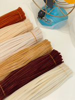 Aierflorist 500 pièces Tiges torsadées chenille ultra-denses couleur macaron pour DIY parent-enfant, brins floraux en fil chenille duveteux