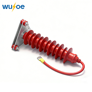 Supresor de Sobretensiones MOA de Silicona de Alta Tensión para Exteriores, Estándar IEC 35kV, con Cable de Conexión Integrado - Product Image 4