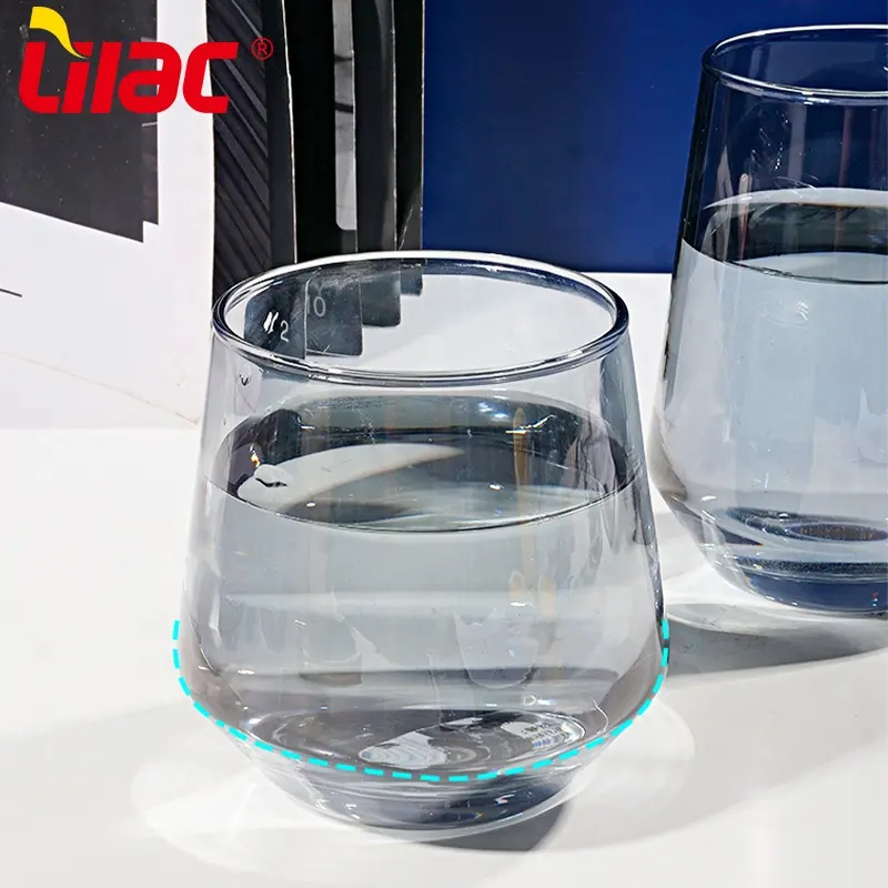 Lilac BScis lfgb 390 मिलीलीटर मोटी शराब पीने के कप हाई बॉल ग्लास कोपो डी वाइड्रो बीयर व्हिस्की ग्लास कप