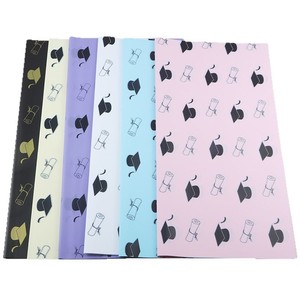 Papel de Regalo Floral Impermeable con Diseño de Gorro de Doctorado, Doble Capa, con Estampado de Flores, para la Temporada de Graduación - Product Image 4