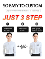 Kemeja putih pria grosir bisnis Slim-free warna Solid setelan kantor blus Formal untuk wanita Hip Hop T-shirt