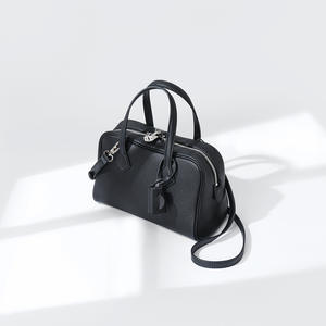 Sac Victoria rétro haut de gamme 2025 en cuir de vachette première couche, grand sac Boston en cuir véritable coloré pour femme - Product Image 6