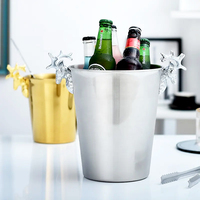 Glacière LIHENG 3L-30L en acier inoxydable de qualité supérieure pour bar, restaurant, fête – Seau à glace élégant et durable pour champagne