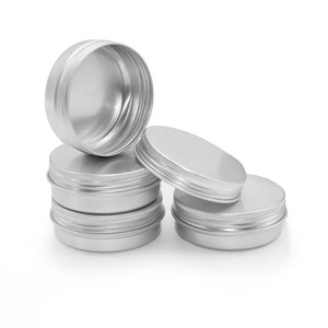 Envase Redondo de Metal para Pomada con Tapa de Rosca Personalizada, 100g 120ml 150ml 4oz, Lata de Aluminio Plateada Vacía de 5ml a 250ml - Product Image 1