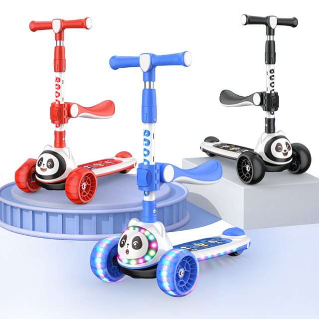 Scooter Kids 3 Wheels Children's Scooter Safe Premium Tricycle Kids' Scooter With PU LED Luminous Wheels