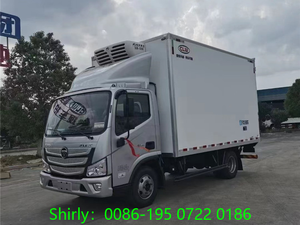 Foton ตู้เย็นรถบรรทุกติดตู้เย็นสำหรับขนส่งอาหารทะเลตู้แช่แข็งเก็บของเย็น5ตันพวงมาลัยซ้าย - Product Image 3