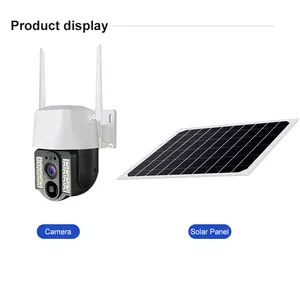 Home Security Camera Wifi Batterij Draadloze P 2P Ip Zonne-Camera Nachtzicht Hd 4mp Met Batterijen Binnen