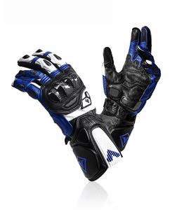 Gants de course unisexes à doigts entiers Gants d'extérieur en fibre de carbone respirants avec fermeture à crochet et boucle pour écran tactile - Product Image 1