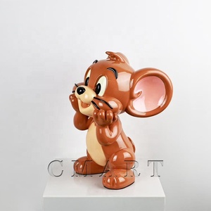 Estatua Coleccionable de Ratón de Resina, Figura de Animal Creativa con Cromado Electrolítico, Escultura <span class=keywords><strong>Pop</strong></span> Art - Product Image 5