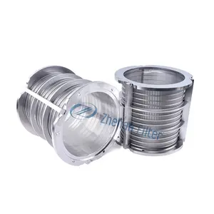 300 micron opening Wire V Shaped Pipe Screen Filter johnson Wedge Wire Screen Mesh sand Filter