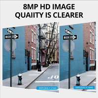Sistema de Cámara CCTV PoE de 5MP, Kit NVR de 8 Canales, 8 Cámaras de Seguridad IP para el Hogar y la Oficina