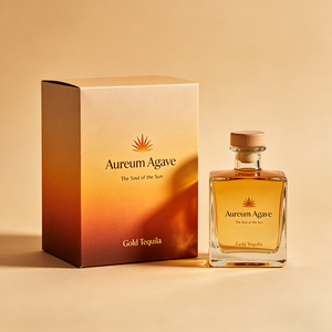 Elegante Caja de Papel con Logotipo Personalizado, Estampado Dorado, Caja de Almacenamiento de <span class=keywords><strong>Tequila</strong></span> de Lujo Artesanal - Product Image 1