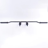 Barre de squat Yx en acier pliable avec poignée et coussinets de sécurité pour soulevés de terre, épaules et squats