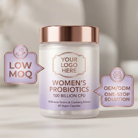 Probiotiques pour femmes en marque privée OEM, 100 milliards de UFC, 18 souches, extrait de canneberge, soutien immunitaire et santé féminine, 60 capsules