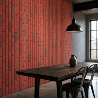 Nouvelle Revêtement Mural en Pierre Artificielle Cinq Couleurs 2027, 1160x300mm, en PU, Effet Brique pour Murs Intérieurs Décoratifs
