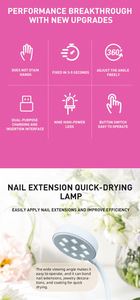 20131 AT-LFM-029B Light <b>Nail</b> Table Lamp for Manicure - Product Image 6