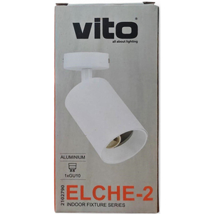 Adjustable GU10 Ceiling <b>Spotlight</b> White Matte Finish Indoor Lighting - Product Image 2