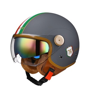 Nouveau <span class=keywords><strong>Casque</strong></span> <span class=keywords><strong>Moto</strong></span> Ouvert <span class=keywords><strong>Predator</strong></span> ABS Élégant Anti-buée Haute Sécurité pour Hommes et Femmes Toutes Saisons - Product Image 6