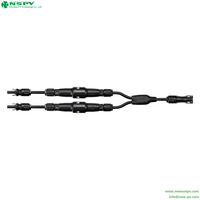 Kabel Harness Surya 1500VDC Berperingkat IP68 Perlindungan CATIII/2 Konektor Paralel Panel Surya Sekring Inline Sambungan Sistem PV