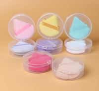 Beauty Planet Ensemble de 3 éponges de maquillage triangulaires en velours doux pour poudre libre, personnalisables