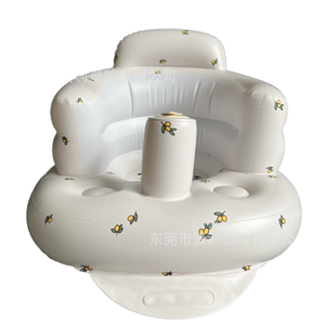 Modern Infant <b>Inflatable</b> Chair 3+ Months Old Babies Foldable Portable Floor Seat Suction Cup Built-in Air Pump for Outdoor Use - Product Image 2