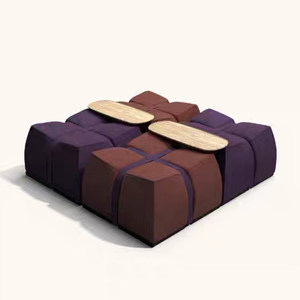 <span class=keywords><strong>Canapé</strong></span> en tissu moderne simple en forme <span class=keywords><strong>de</strong></span> L, à modules multiples, rembourré en éponge, pour salon, hôtel, villa, meubles - Product Image 5