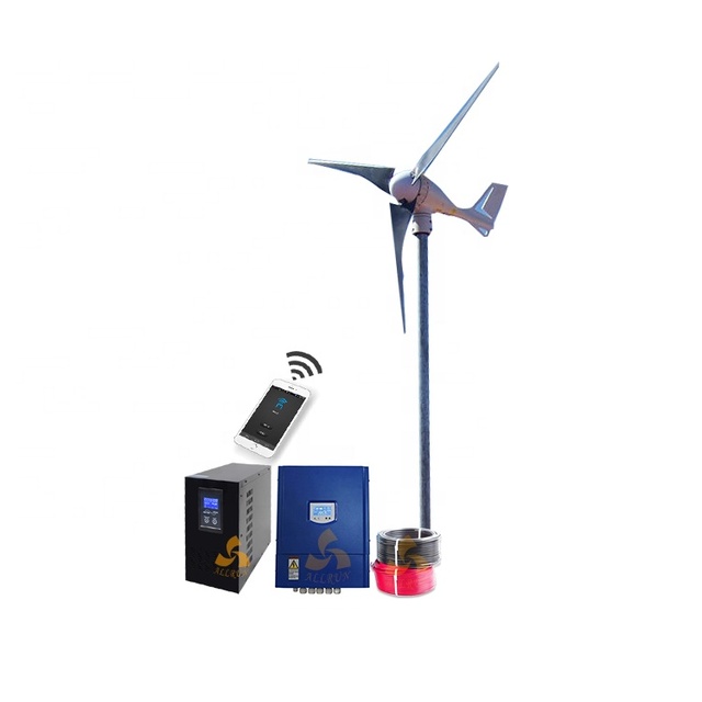 New Low Price ALLRUN AR3.7-3KW Horizon Vertical Small Windmill 3KW Home Wind Power Generator