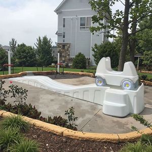 All White Child Outdoor Play <b>Indoor</b> Roller Coaster Step Three up and Down Game - Product Image 2