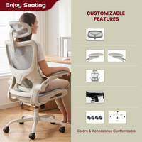 Chaises de bureau en maille de qualité supérieure Fauteuil ergonomique Chaise de bureau de direction inclinable pivotante
