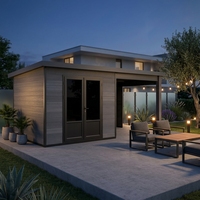 Caseta de Jardín EASYGREEN Serie D, de Madera, con Protección UV, Diseño Moderno, Robusta, Resistente a Impactos