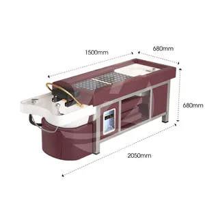 전기 튼튼한 물 순환 시스템 헤어 워싱 헤드 스파 침대 뜸 발 스파 살롱 페디큐어 샴푸 침대