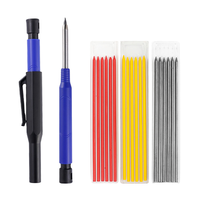 Ensemble de crayons de charpentier automatiques avec taille-crayon et poignée ergonomique