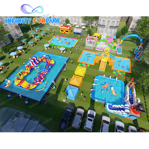 Equipo de juego acuático de grado comercial, almohadilla inflable para salpicaduras, parque acuático, Tobogán, piscina, parque infantil inflable, Parque Acuático terrestre - Product Image 1