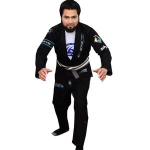 ชุดกิโมโนศิลปะการต่อสู้ยูโดกิบีเจเจสไตล์2025สีดำ - Product Image 1