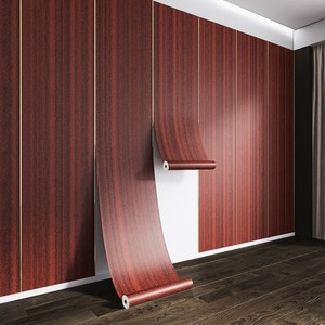 Papier peint autocollant en PVC à effet bois, épaisseur 0,1 mm, auto-adhésif, imperméable, pour meubles, portes d'armoires, surfaces de table - Product Image 2