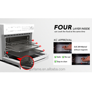 Nuova <span class=keywords><strong>friggitrice</strong></span> elettrica multifunzione 18-IN-1 tostapane forno <span class=keywords><strong>XL</strong></span> 30L IN acciaio inox da cucina Master Oil-free Horno - Product Image 3