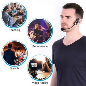 Micro không dây đeo đầu chuyên nghiệp GAW-088 UHF cho máy khuếch đại giọng nói - Product Image 6