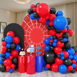 Nuovo Set di Palloncini Arco di Spider-Man Blu e Rosso con Palloncini Rossi, Blu e Neri per Celebrazioni di Halloween e Capodanno Cinese - Product Image 3