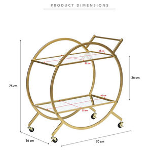 Moderne Luxe Stijl Bar Serveerwagen Nieuwe Luxe Hotels <span class=keywords><strong>Trolley</strong></span> Meubelen Item Voor Thuis Bar Metalen Serveerwagen - Product Image 6