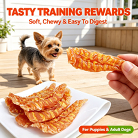 Friandises pour chiens au vrai poulet et au fromage crémeux, riches en protéines et en calcium, à mâcher, souples et moelleuses, récompenses d'entraînement pour tous les chiens