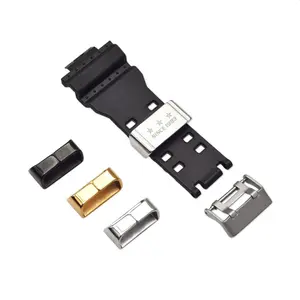 Polished Thickened Stainless Steel Watch Strap Buckle Strap Activity Ring Watch Metal Loop Holder Ring Clasp for Casio Series
