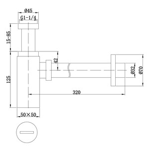 Nhà máy đồng Thau vuông <span class=keywords><strong>Siphon</strong></span> vàng 1 1/4 "phòng tắm chai bẫy để bán - Product Image 2